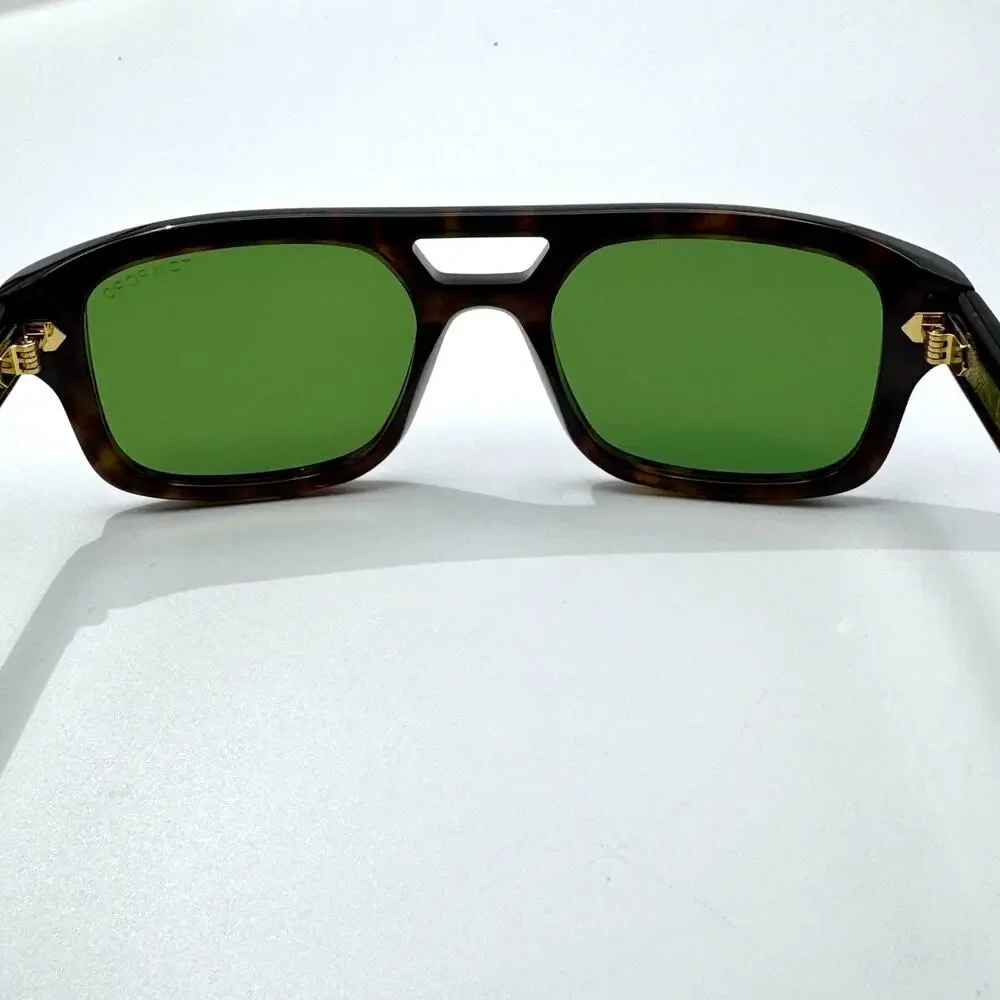 Tom Ford Sunglasses Icon TF0022 52N Havana Navigator Frame Green Lens 53-20-145